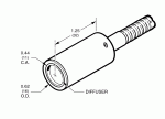 ファイババンドル用拡散ビームプローブ